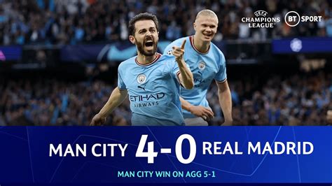 man city v real madrid latest score